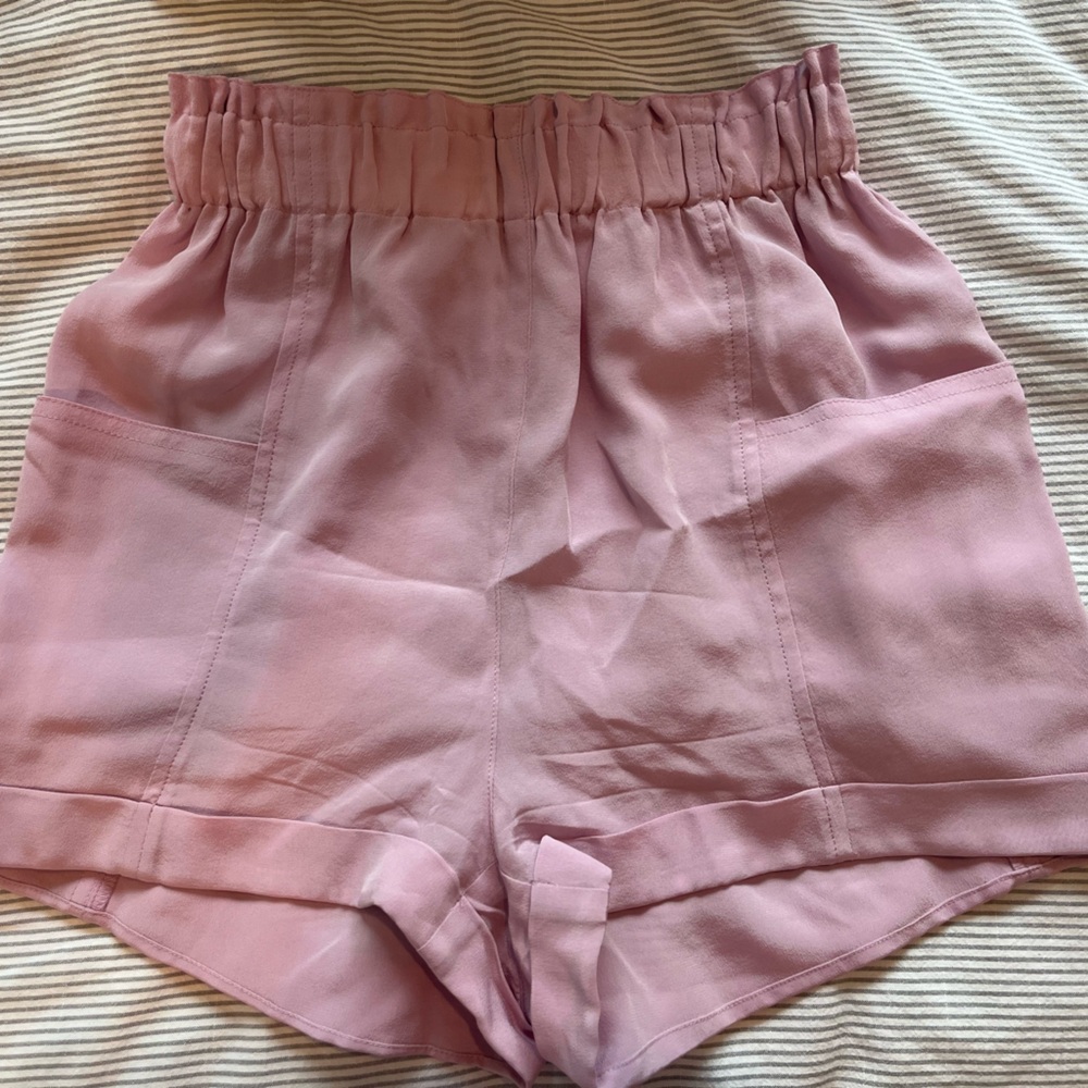 Wilfred Pink Elastic-Waist Casual Shorts